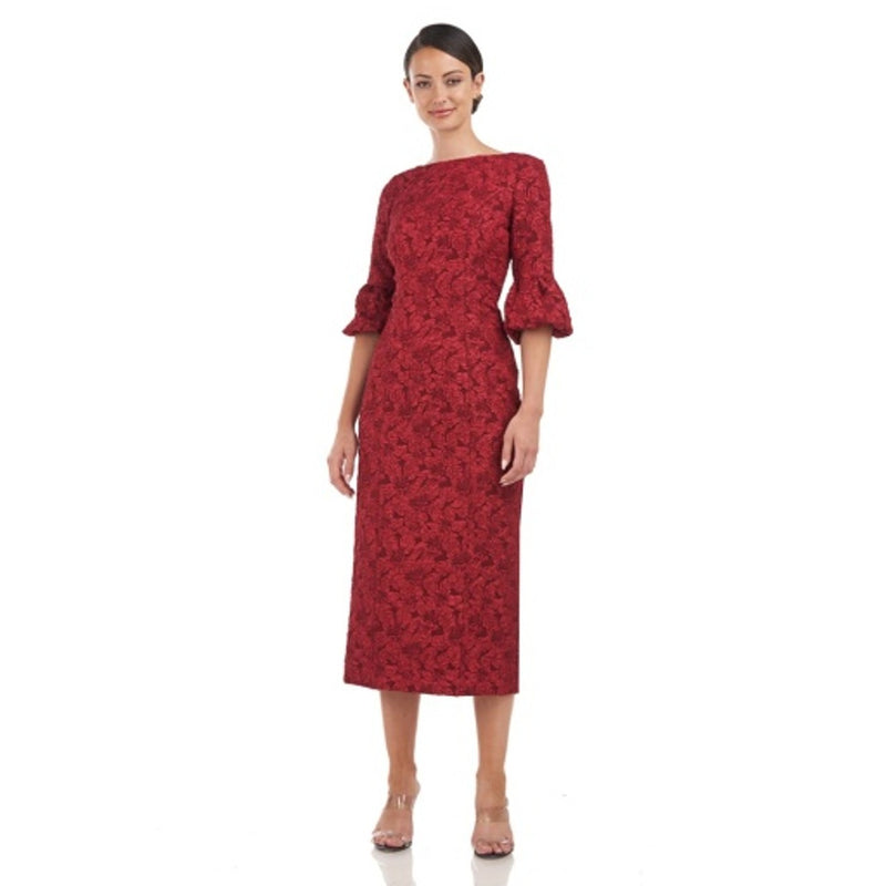 JS Collections - Womens Brielle Column Midi Dress