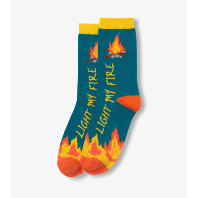 Little Blue House - Light My Fire Womens Crew Sock