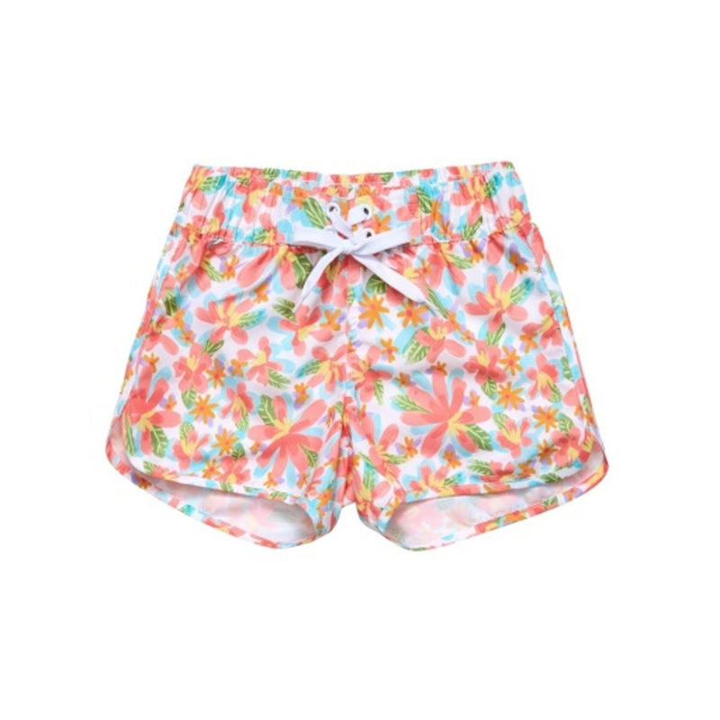 Snapper Rock - Girls Hawaiian Luau Sustainable Board Shorts
