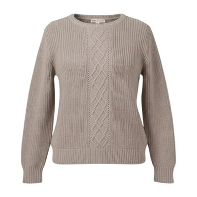 Hope & Henry - Womens Organic Boatneck Cable Sweater