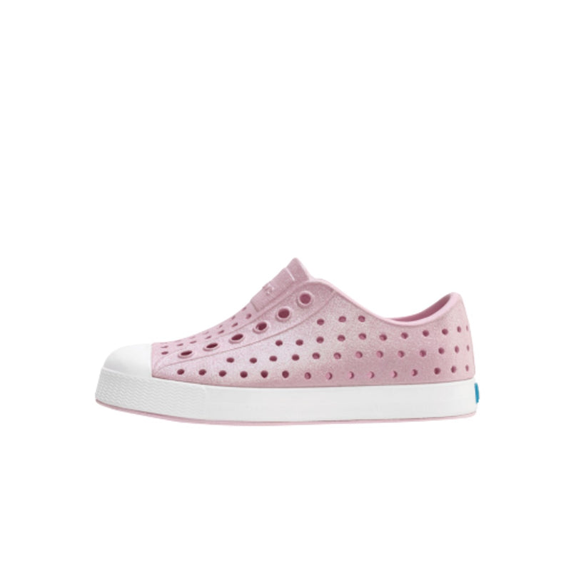 Native Shoes - Unisex Jefferson Bio-Bling Kids - Barely Pink Bling/ Shell White