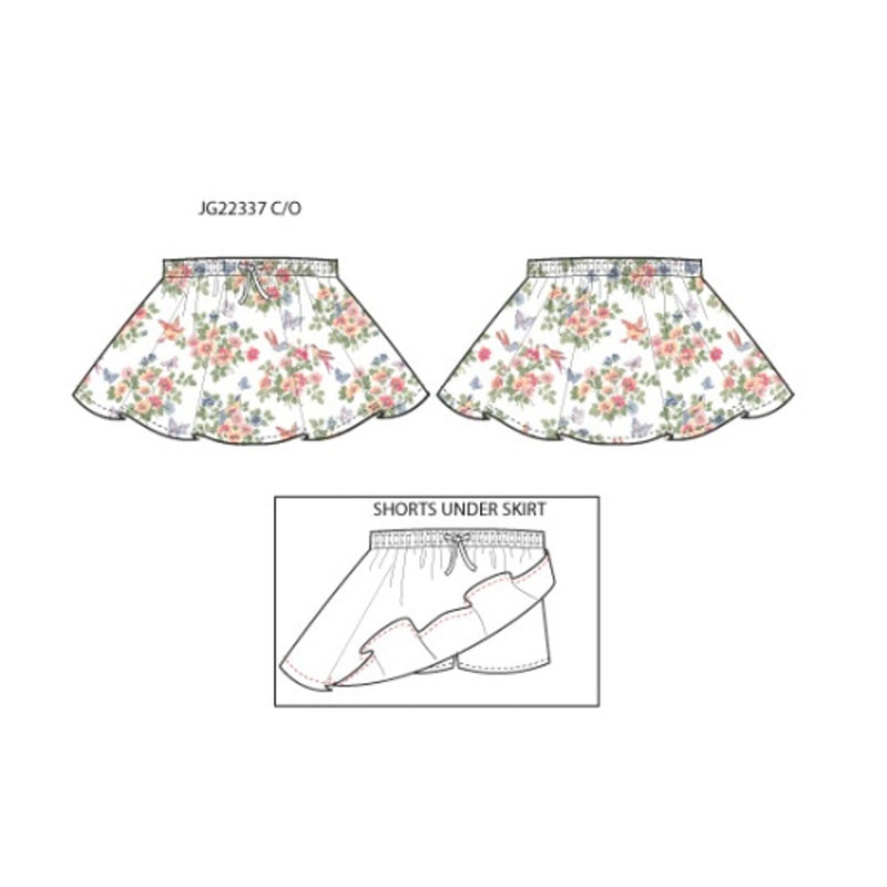 Janie and Jack - Girls with Wht Flrl Skort Sp1