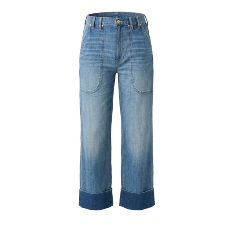 Liverpool Los Angeles - Womens Hr Relaxed Straight with Utility Pockets 27" Ins