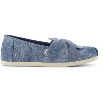 TOMS - Womens Alpargata Classic - Dark Sky Texttured Denim/Knot