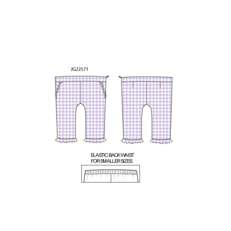 Janie and Jack - Girls with Prpl Gingham Pant Spbk