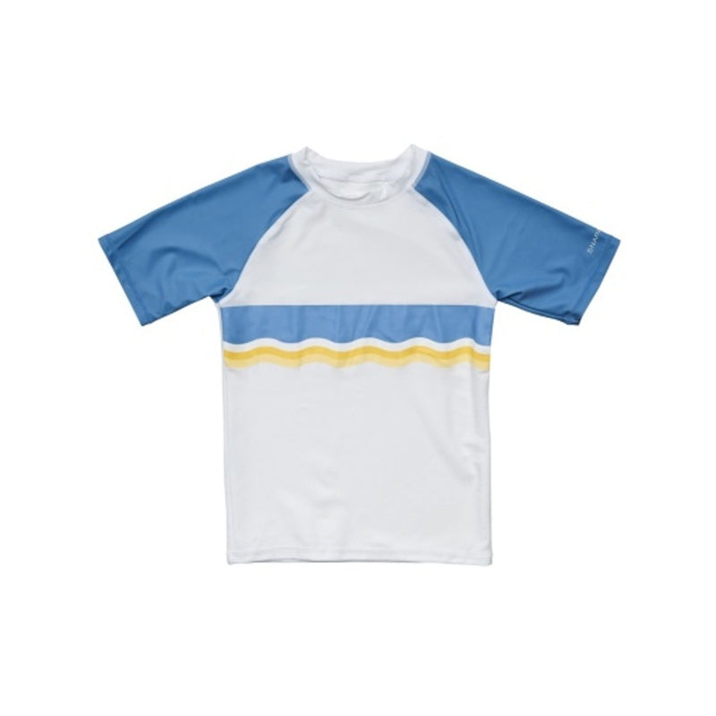 Snapper Rock - Boys Sunrise Stripe Short Sleeve Rash Top