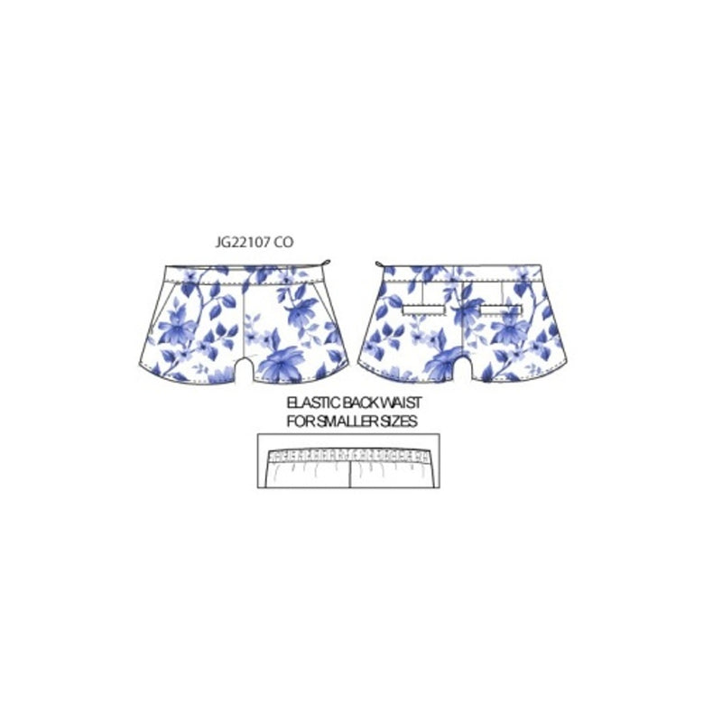 Janie and Jack - Girls with Wht Blu Flrl Short Sp2