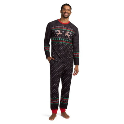 Tipsy Elves - Mens Fair Isle Rudolph Pajama Set