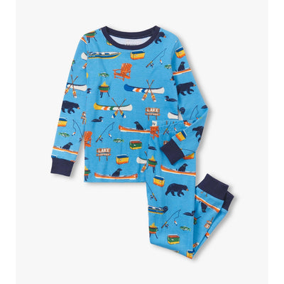 Little Blue House - Blue on the Lake Kids Pajama Set
