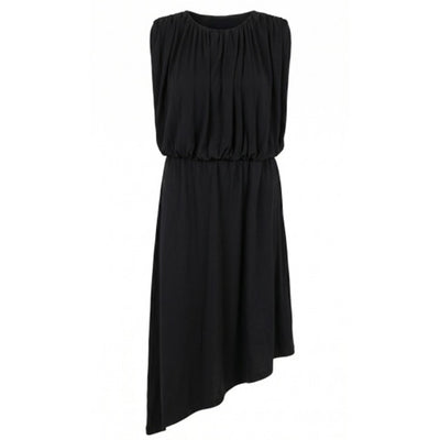 Liverpool Los Angeles - Womens Slvlss Draped Knit Asymmetrical Knit Dress
