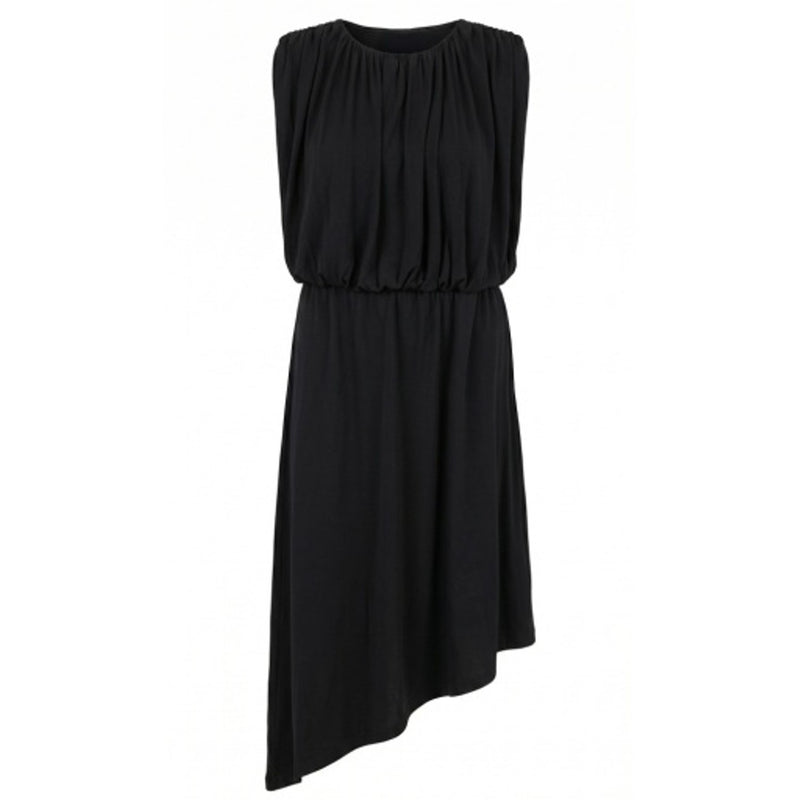 Liverpool Los Angeles - Womens Slvlss Draped Knit Asymmetrical Knit Dress