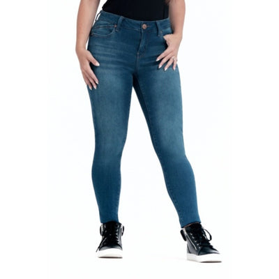 1822 Denim - Womens Petite 26" Butter Mid-Rise Ankle Skinny
