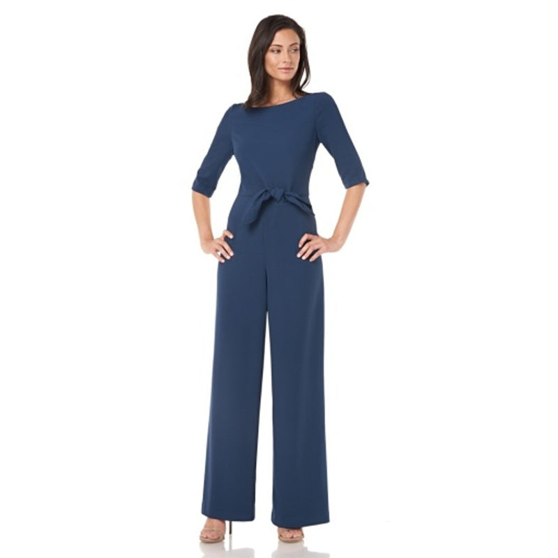 JS Collections - Womens Tie Front Jumpsuit