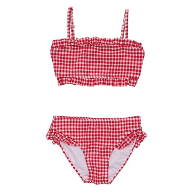 Snapper Rock - Girls Picnic Party Frilled Bandeau Bikini