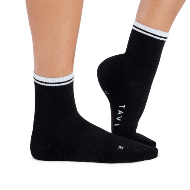 Thirty Three Threads - Unisex Tempo Lite Mini Crew Black / White