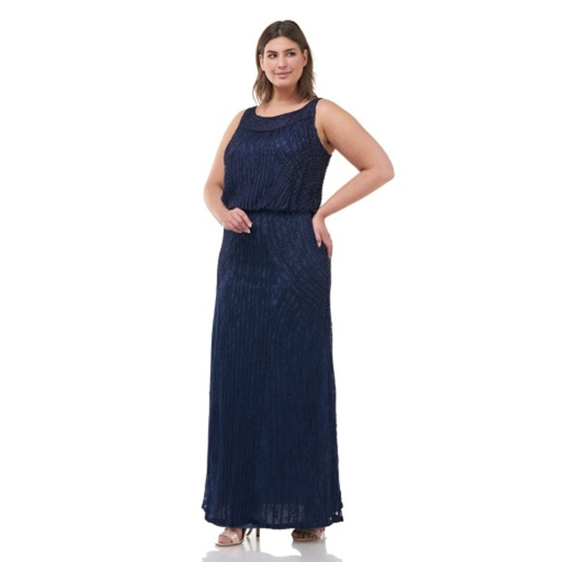 JS Collections - Womens Beaded Lace Soutache Blouson