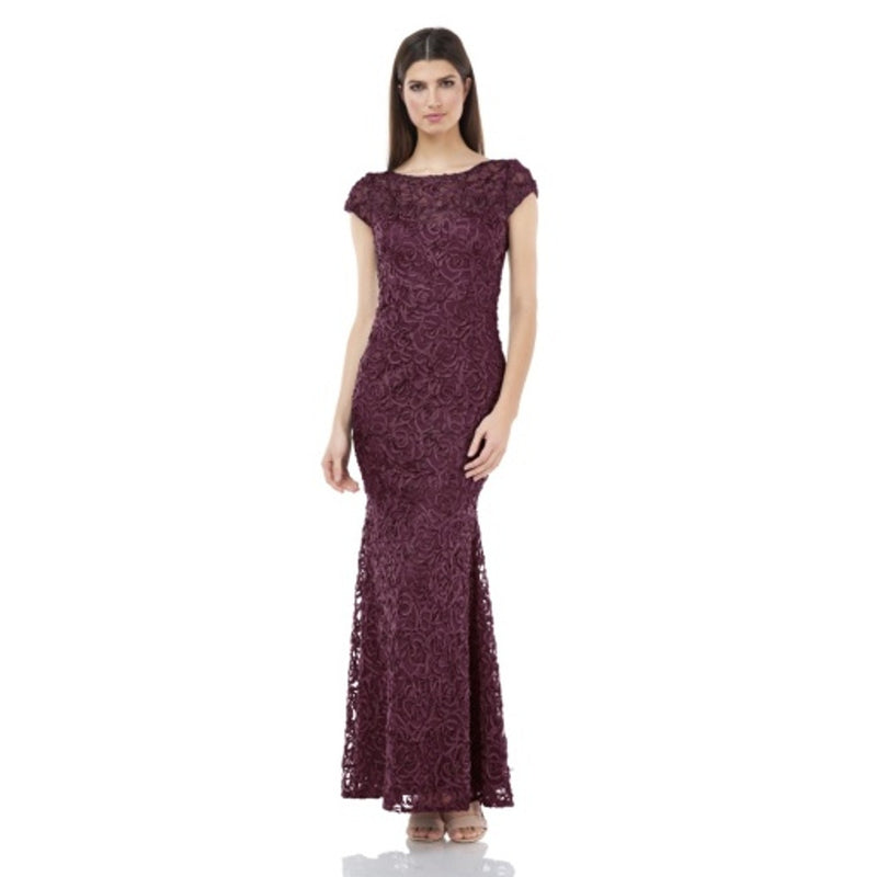 JS Collections - Womens Ss Soutache Mermaid Gown