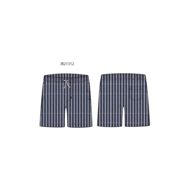 Janie and Jack - Boys K Navy Stripe Jacquard Po Short Sp2