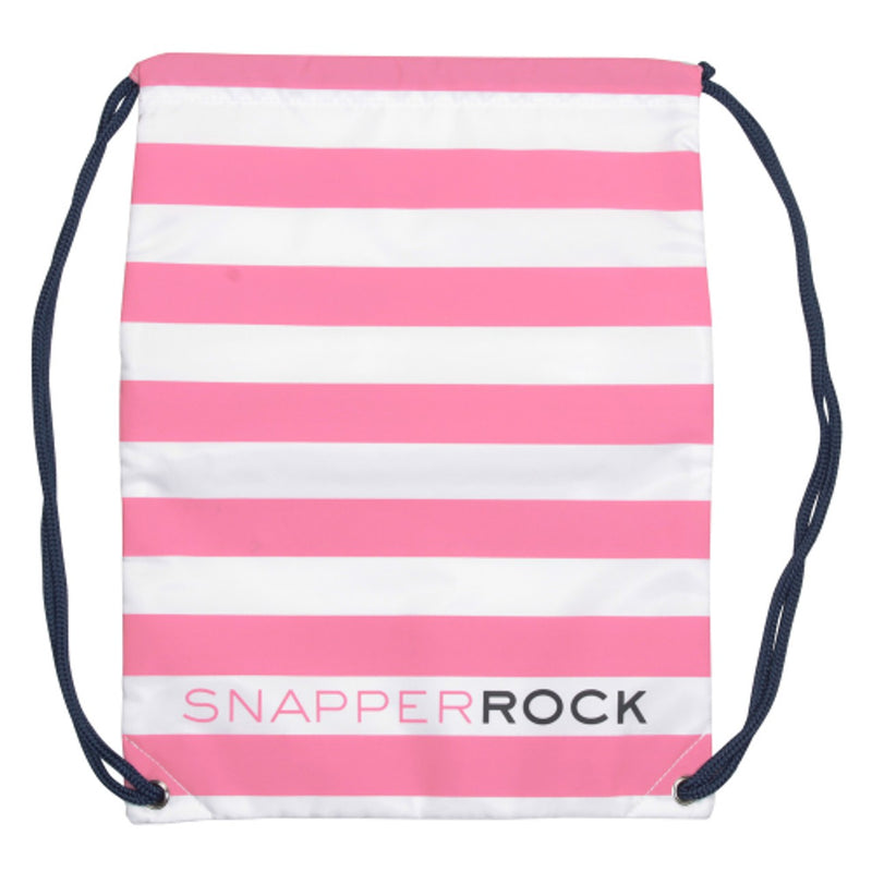 Snapper Rock - Kids Swim Bag Pink / White Stripe