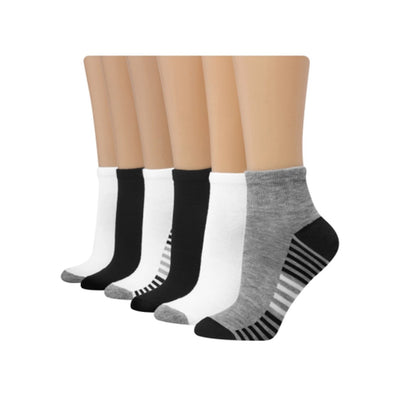 Hanes - Womens Comfort Fit Women's Plus Ankle Socks 6-Pairs