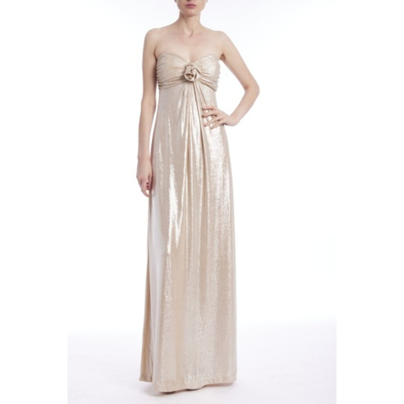 Badgley Mischka - Womens Strplss Rosette