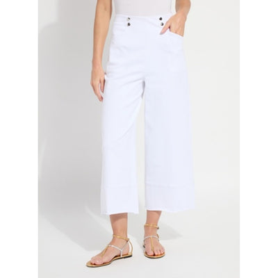 Lysse - Womens Dion Sailor Crop Palazzo Denim