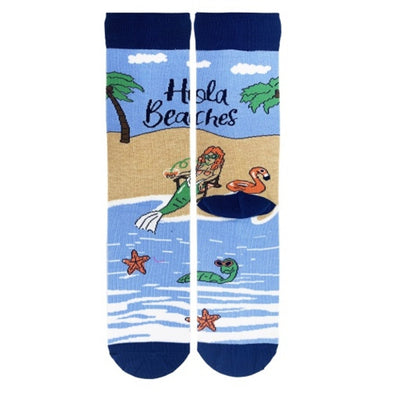 Oooh Yeah - Mens Crew Socks Hola Beaches