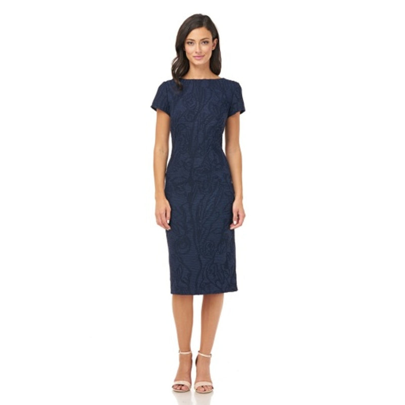 JS Collections - Womens Corded Embroidery Midi