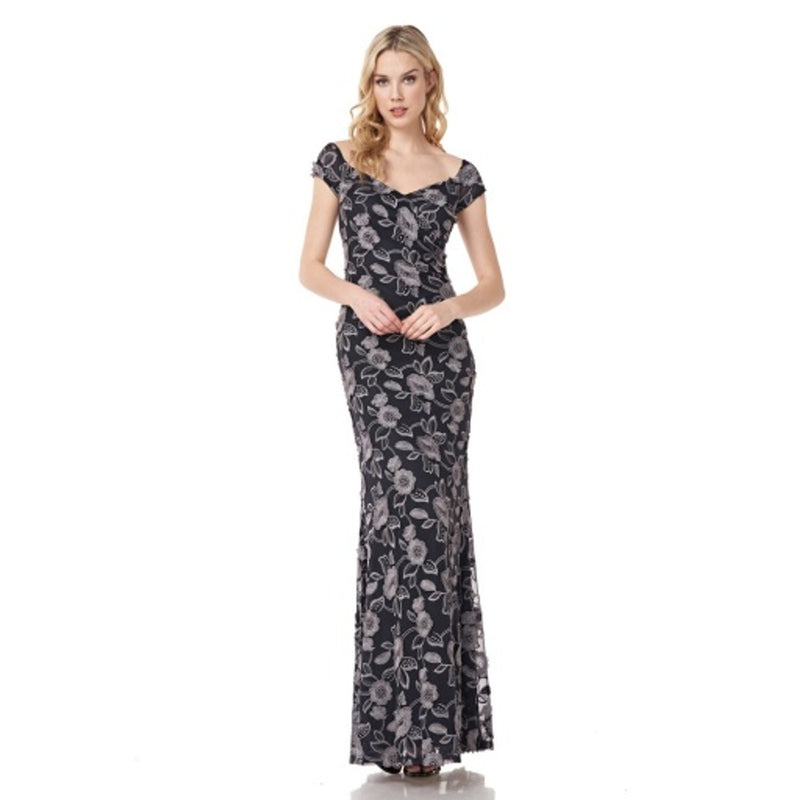 JS Collections - Womens Off the Shoulder Gown