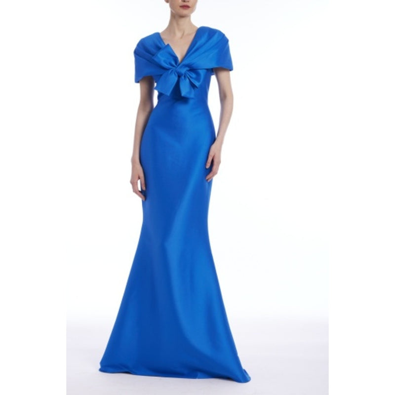 Badgley Mischka - Womens Bow Wrap Shoulder