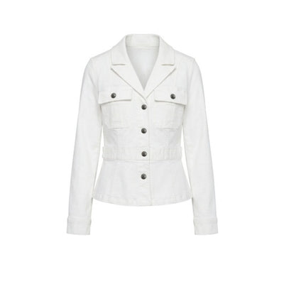 Liverpool Los Angeles - Womens Peplum Jacket with Tab Detail