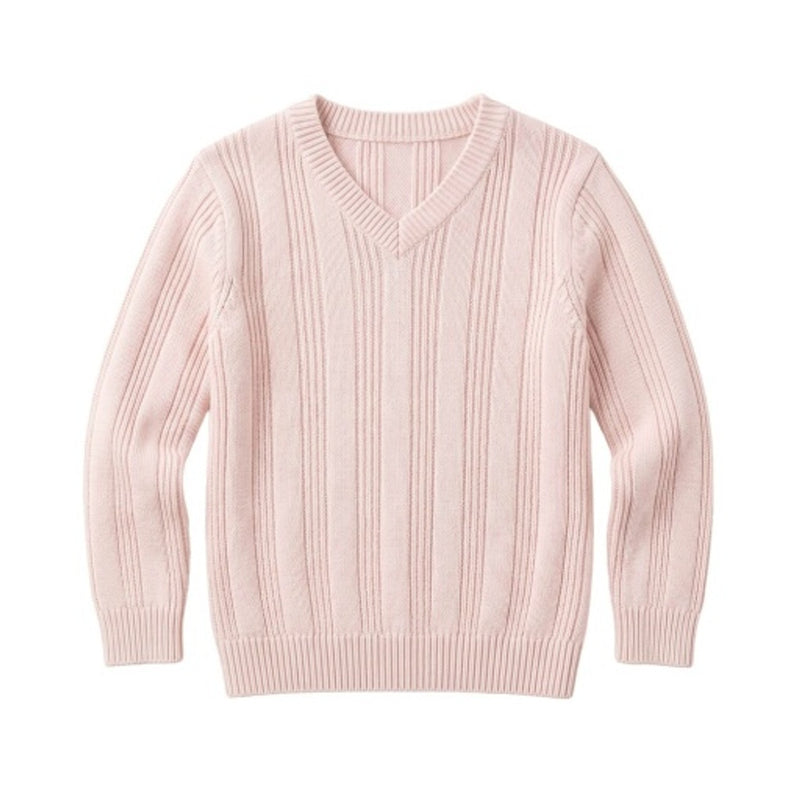 Hope & Henry - Boys Organic V-Neck Cable Sweater