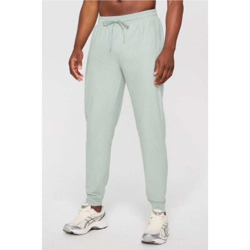 Fabletics - Mens the Cloud Jersey Jogger - Sage Grey Heather