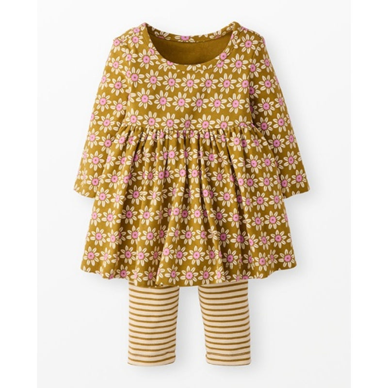 Hanna Andersson - Baby Long Sleeve Skater Dress & Leggings Set