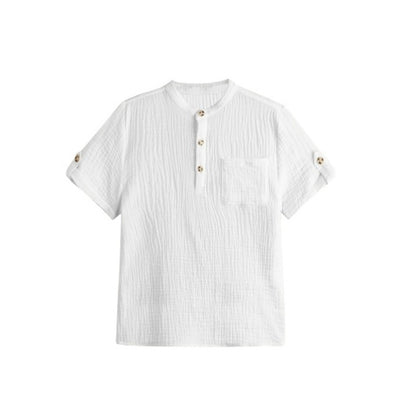 Snapper Rock - Boys Frankie White Resort Shirt
