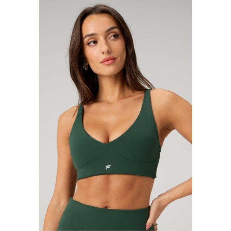 Fabletics - Womens Pureluxe Longline Low Impact Bra - Everpine