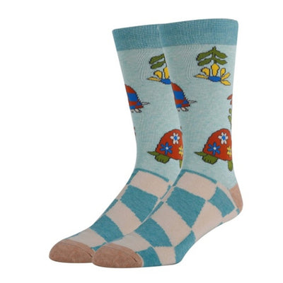 Oooh Yeah - Mens Groovy Turtle-Novelty-Men's Crew Socks
