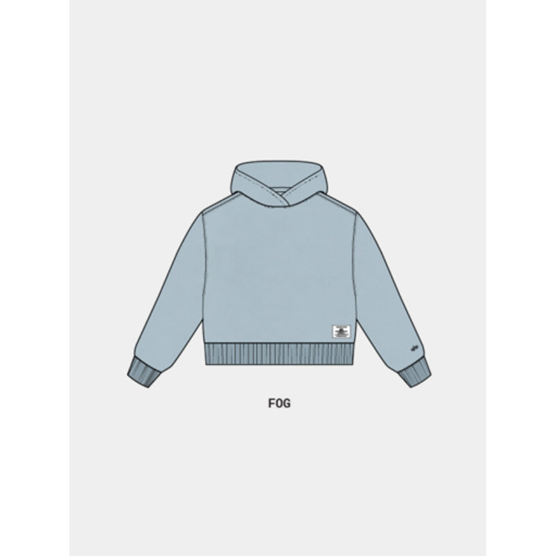Alpha Industries - Womens Essential Cropped Hoodie Sweatshirt with (Wash)