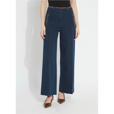 Lysse - Womens Angelica Hi Waist Pintuck Denim
