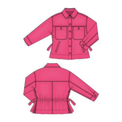 Liverpool Los Angeles - Womens Relaxed Shacket with Side Ties