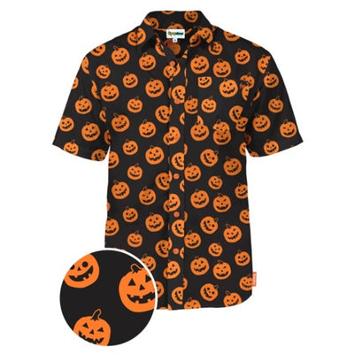 Tipsy Elves - Mens Pumpkin Button Down Shirt