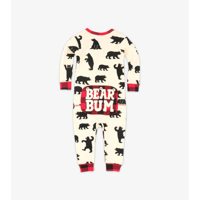 Little Blue House - Black Bears Baby Union Suit