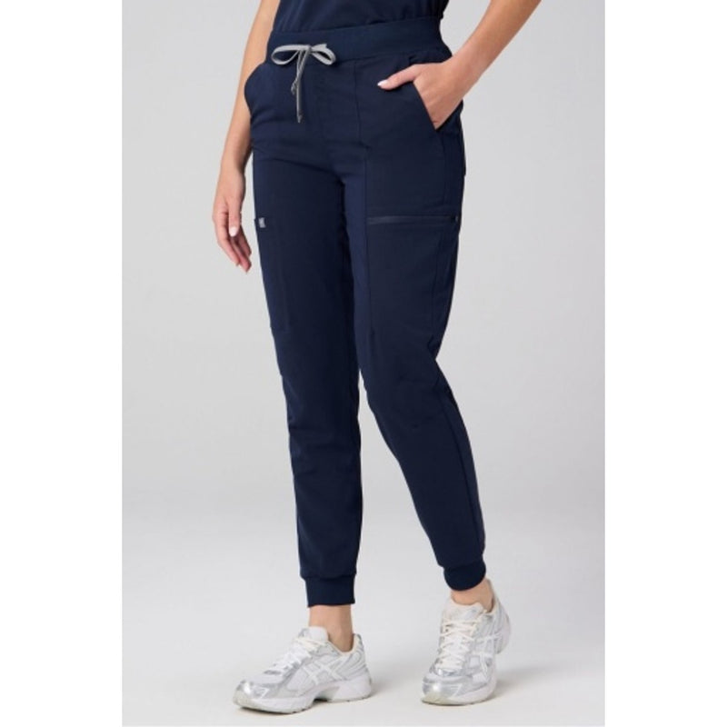 Fabletics - Womens High-Rise on-Call Scrub Jogger - Navy